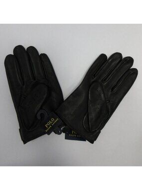 Polo Ralph Lauren Driving Gloves XL Leather Wool Lined Perforated